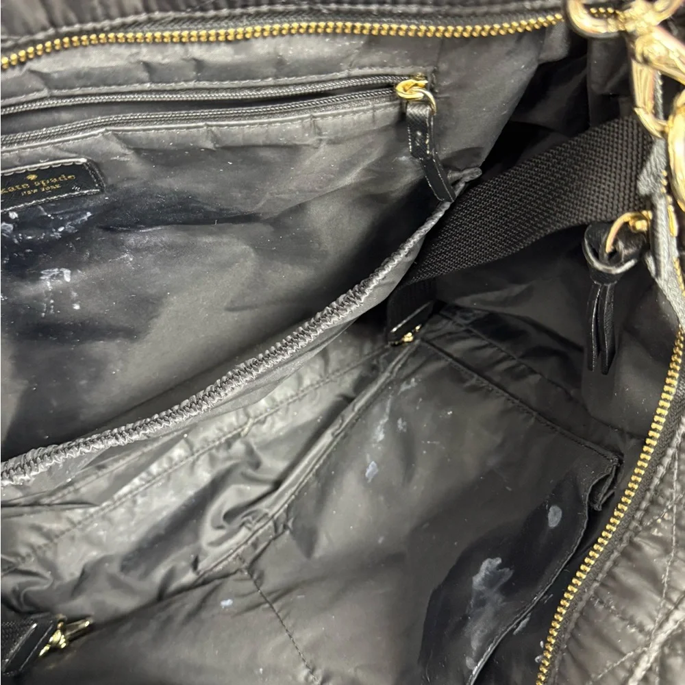 Kate Spade Quilted Black Baby Bag